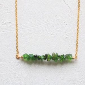 Shop Diopside Necklaces! Chrome Diopside necklace, Raw crystal necklace, natural crystal necklace, gemstone necklace, raw quartz necklace, natural stone necklace | Natural genuine Diopside necklaces. Buy crystal jewelry, handmade handcrafted artisan jewelry for women.  Unique handmade gift ideas. #jewelry #beadednecklaces #beadedjewelry #gift #shopping #handmadejewelry #fashion #style #product #necklaces #affiliate #ad