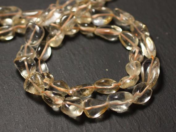 Thread 34cm 35pc Env - Stone Beads - Citrine Olives 6-11mm - 8741140012561