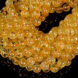 Shop Citrine Beads! 6MM Orange Yellow Citrine Gemstone Grade AAA Round Beads 15.5 inch Full Strand (80008072-D12) | Natural genuine beads Citrine beads for beading and jewelry making.  #jewelry #beads #beadedjewelry #diyjewelry #jewelrymaking #beadstore #beading #affiliate #ad