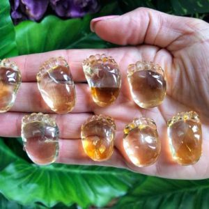 Shop Citrine Shapes! Natural Citrine Lucky Foot Carving – Citrine foot – Gem Grade – No. 957 | Natural genuine stones & crystals in various shapes & sizes. Buy raw cut, tumbled, or polished gemstones for making jewelry or crystal healing energy vibration raising reiki stones. #crystals #gemstones #crystalhealing #crystalsandgemstones #energyhealing #affiliate #ad