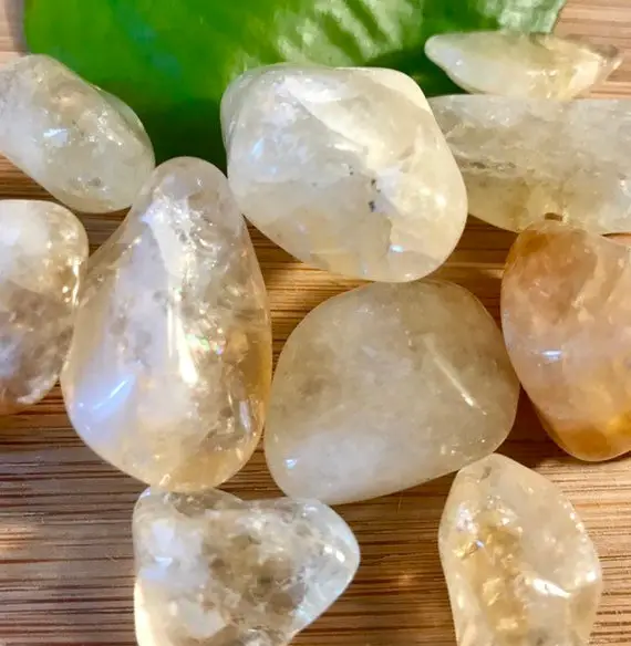 Tumbled Citrine Stones Set With Gift Bag And Note