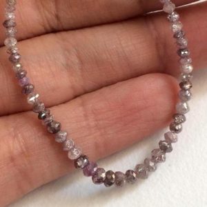 Shop Diamond Faceted Beads! 1.5-3mm Pink Sparkling Faceted Diamond Rondelle Beads, Natural Pink Diamond, Diamond Rondelles For Jewelry (2Pcs To 10Pcs Options) – PPD134 | Natural genuine faceted Diamond beads for beading and jewelry making.  #jewelry #beads #beadedjewelry #diyjewelry #jewelrymaking #beadstore #beading #affiliate #ad