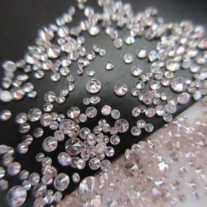 Shop Diamond Faceted Beads! 25 Pieces 0.5mm To 1mm Natural Clear Very light Pink Round Brilliant Cut Diamond Loose, Natural Faceted Pink Diamond For Ring, DDS630/1 | Natural genuine faceted Diamond beads for beading and jewelry making.  #jewelry #beads #beadedjewelry #diyjewelry #jewelrymaking #beadstore #beading #affiliate #ad