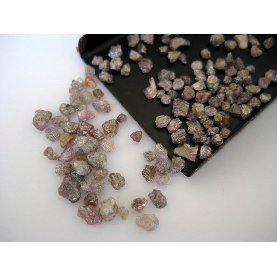 2mm To 3.5mm Each Pink Rough Diamonds, Natural Diamond, Rough Diamond, Pink Raw Diamonds For Jewelry (1ct To10cts Options)