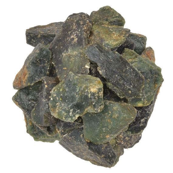 Digging Dolls: 2 Lbs Of Light Green Serpentine Rough Stones From India - Reiki