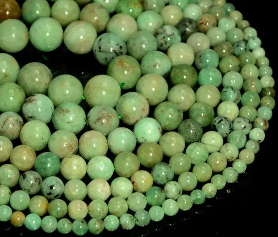Genuine 100% Natural Emerald Gemstone  Round 3mm 4mm 5mm 6mm 7mm 8mm 9mm 10mm 11mm Loose Beads (a260)