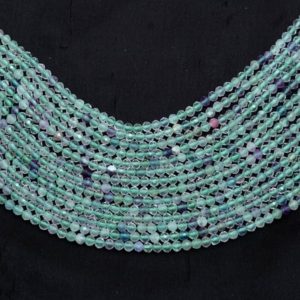 Shop Fluorite Faceted Beads! AAA+ Green Fluorite Gemstone 3mm Faceted Rondelle Beads | 13" Strand | Natural Fluorite Semiprecious Gemstone Loose Beads for Jewelry Making | Natural genuine faceted Fluorite beads for beading and jewelry making.  #jewelry #beads #beadedjewelry #diyjewelry #jewelrymaking #beadstore #beading #affiliate #ad