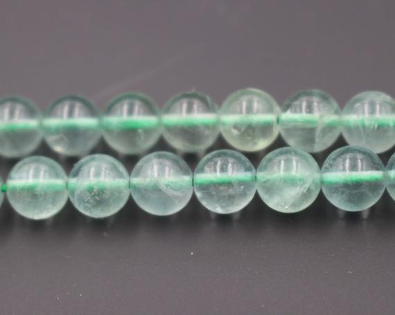 Natural Genuine Green Fluorite Smooth Round Beads,6mm 8mm 10mm 12mm Green Fluorite Beads Wholesale Supply,one Strand 15"