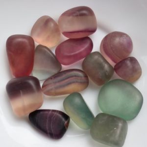 Shop Tumbled Fluorite Crystals & Pocket Stones! Natural Multi Fluorite Unpolished Tumble Stone, High Quality Ethical Crystals, Non polished, healing stone, Pocket stone, Mix color shades. | Natural genuine stones & crystals in various shapes & sizes. Buy raw cut, tumbled, or polished gemstones for making jewelry or crystal healing energy vibration raising reiki stones. #crystals #gemstones #crystalhealing #crystalsandgemstones #energyhealing #affiliate #ad