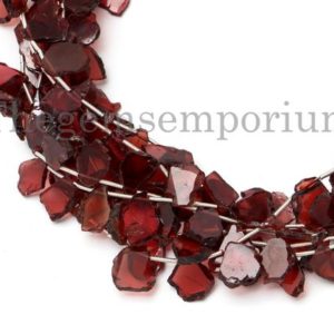 Mozambique Garnet Flat Fancy Nuggets Beads, Garnet Beads,Red Garnet Nuggets Beads, Garnet Fancy Beads, Flat Fancy Nuggets, Nugget Flat Beads | Natural genuine chip Garnet beads for beading and jewelry making.  #jewelry #beads #beadedjewelry #diyjewelry #jewelrymaking #beadstore #beading #affiliate #ad