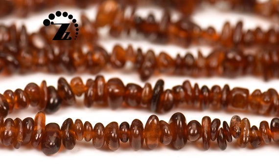 Orange Garnet Chips Beads,freeform,irregular Beads,garnet,genuine,natural,diy Beads,gesmtoen,5-8mm,35" Full Strand