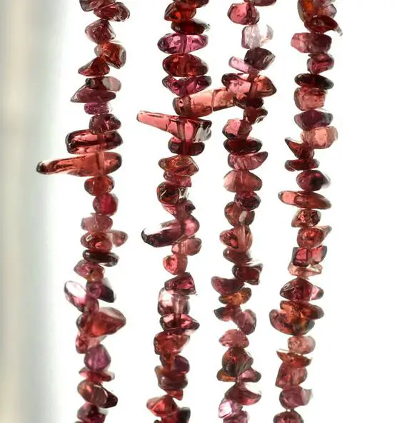 Red Garnet Gemstone Grade Aa Pebble Chip 9x6-6x5mm Loose Beads 15.5 Inch Full Strand (90142908-b68)