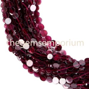 Shop Garnet Bead Shapes! Garnet Flat Coin Gemstone Beads,  5-6MM  Gemstone Beads, Flat Coin Garnet Gemstone Beads, AA Quality,Gemstone for Jewelry Making | Natural genuine other-shape Garnet beads for beading and jewelry making.  #jewelry #beads #beadedjewelry #diyjewelry #jewelrymaking #beadstore #beading #affiliate #ad