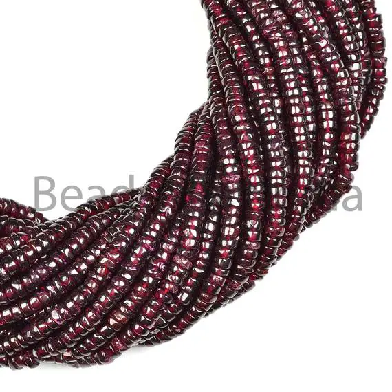 Garnet Plain Tyre Shape Beads, Tyre Shape Beads, Gemstone Beads, Natural Garnet Beads, Smooth Gemstone Beads, Garnet Beads, Tyre Shape Beads