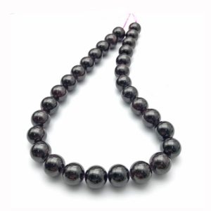 Shop Garnet Round Beads! 12mm Garnet Beads, Round Gemstone Beads, Wholesale Beads | Natural genuine round Garnet beads for beading and jewelry making.  #jewelry #beads #beadedjewelry #diyjewelry #jewelrymaking #beadstore #beading #affiliate #ad