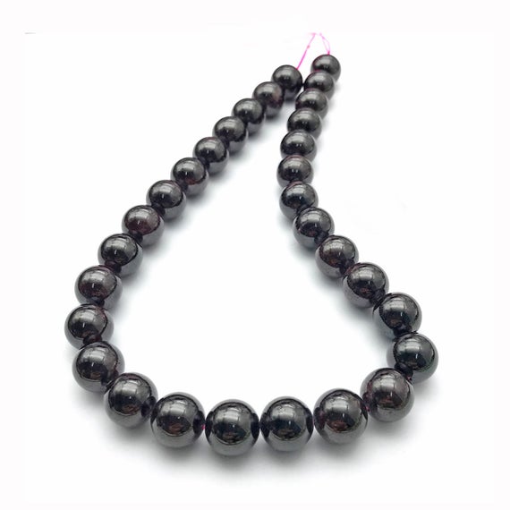 12mm Garnet Beads, Round Gemstone Beads, Wholesale Beads
