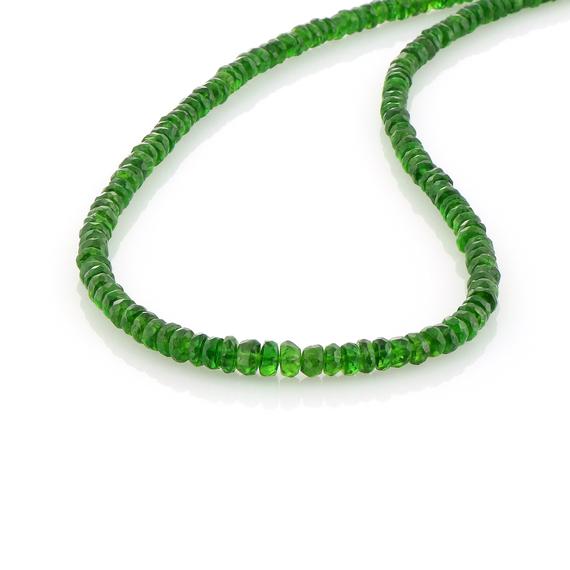 Genuine Chrome Diopside Necklace Silver Necklace Green Stone Necklace Chrome Diopside Necklace Adjustable Sterling Silver Green Necklace