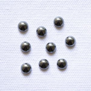 Shop Hematite Cabochons! Round Shape Hematite Cabochons, Flat Back Gemstone, Polished Hematite, Dark Silver Color, Smooth Cabochon, 5 Piece Lot, 6mm #AR8660 | Natural genuine stones & crystals in various shapes & sizes. Buy raw cut, tumbled, or polished gemstones for making jewelry or crystal healing energy vibration raising reiki stones. #crystals #gemstones #crystalhealing #crystalsandgemstones #energyhealing #affiliate #ad