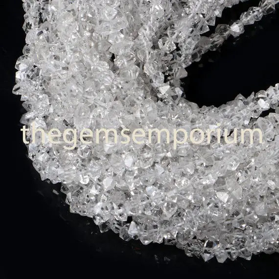 Super Top Quality Herkimer Diamond Quartz Nuggets Gemstone Beads (4-6mm),herkimer Diamond Nuggets Gemstone Beads,