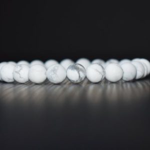White Howlite Bracelet, 7 Chakra  Bracelets for Women, Men Bracelet, Mens Bracelet Men, Gift for Women, Gift for Her, Unisex | Natural genuine Array jewelry. Buy handcrafted artisan men's jewelry, gifts for men.  Unique handmade mens fashion accessories. #jewelry #beadedjewelry #beadedjewelry #shopping #gift #handmadejewelry #jewelry #affiliate #ad