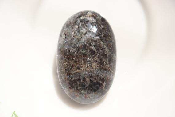 Iolite Palmstone Also Known As Water Sapphire - Shamanic Stone - Blue Gemstone - Third Eye Chakra Stone - Tumbled Iolite - Reiki Healing