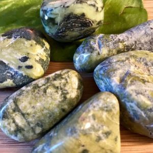 Shop Tumbled Jade Crystals & Pocket Stones! Tumbled Green Nephrite Jade Stones Set with Gift Bag and Note | Natural genuine stones & crystals in various shapes & sizes. Buy raw cut, tumbled, or polished gemstones for making jewelry or crystal healing energy vibration raising reiki stones. #crystals #gemstones #crystalhealing #crystalsandgemstones #energyhealing #affiliate #ad