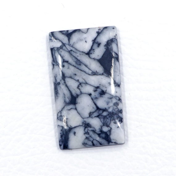 Very Rare Gemstone From Austria 20*35 Mm Octagon Shape Pinolith Jasper Super Quality 36.60 Cts Grey To Black Cabochon Pinolith (pine Stone)