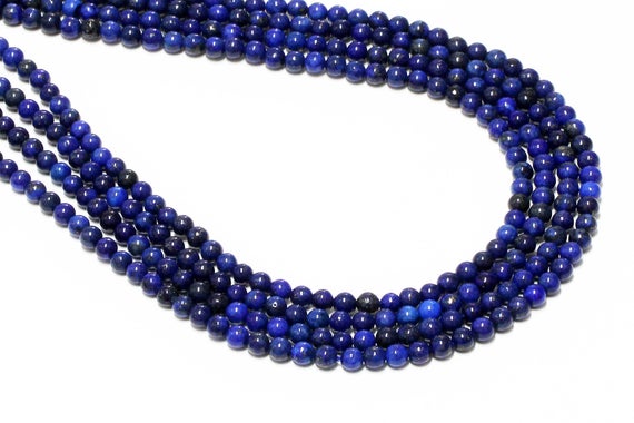 Lapis Beads,navy Blue Beads,lapis Gemstone Beads,birthstone Beads,jewelry Supplies Beading,beaded Strand,loose Beads - 16" Strand