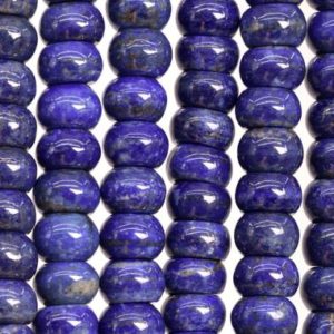 Shop Lapis Lazuli Rondelle Beads! Genuine Natural Afghanistan Lapis Lazuli Gemstone Beads 11×4-8MM Deep Blue Rondelle A Quality Loose Beads (108734) | Natural genuine rondelle Lapis Lazuli beads for beading and jewelry making.  #jewelry #beads #beadedjewelry #diyjewelry #jewelrymaking #beadstore #beading #affiliate #ad