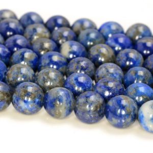 Shop Lapis Lazuli Round Beads! 6mm Genuine Lapis Lazuli Gemstone Blue Round 6mm Loose Beads 15 inch Full Strand (80005261-418) | Natural genuine round Lapis Lazuli beads for beading and jewelry making.  #jewelry #beads #beadedjewelry #diyjewelry #jewelrymaking #beadstore #beading #affiliate #ad