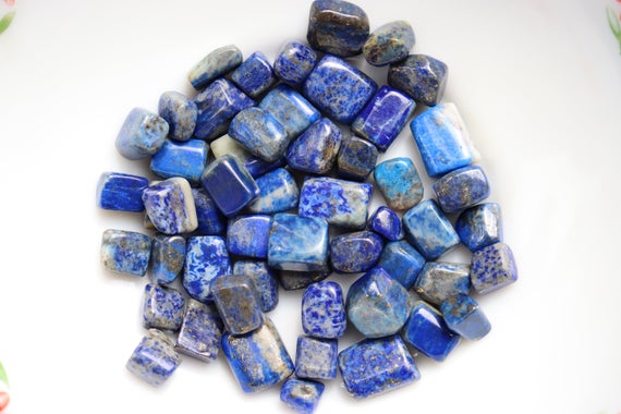 Lapis Lazuli - Small Cube Tumbled Stone, Quality Lapis Lazuli Tumbled Stone - Tumbled Lapis Lazuli - Healing Crystal - Lapis Lazuli Crystal