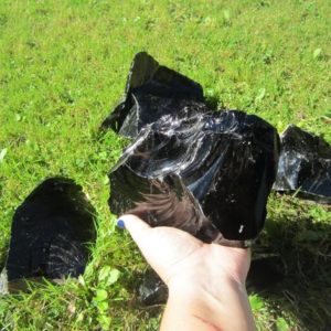 Shop Obsidian Stones & Crystals! Large Black Obsidian Stone: 1 LB to 14 LB  Raw Black Obsidian Crystal Chunk for Flintknapping, Lapidary, Meditation, & Decor | Natural genuine stones & crystals in various shapes & sizes. Buy raw cut, tumbled, or polished gemstones for making jewelry or crystal healing energy vibration raising reiki stones. #crystals #gemstones #crystalhealing #crystalsandgemstones #energyhealing #affiliate #ad