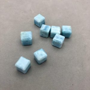 Shop Larimar Shapes! Teeny Tiny Larimar Cube | Natural genuine stones & crystals in various shapes & sizes. Buy raw cut, tumbled, or polished gemstones for making jewelry or crystal healing energy vibration raising reiki stones. #crystals #gemstones #crystalhealing #crystalsandgemstones #energyhealing #affiliate #ad