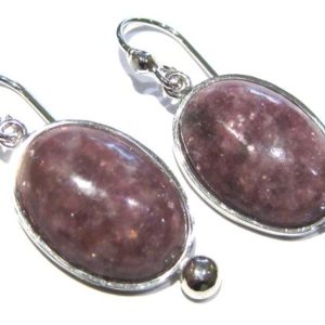 Shop Lepidolite Earrings! lepidolite earrings silver 925% | Natural genuine Lepidolite earrings. Buy crystal jewelry, handmade handcrafted artisan jewelry for women.  Unique handmade gift ideas. #jewelry #beadedearrings #beadedjewelry #gift #shopping #handmadejewelry #fashion #style #product #earrings #affiliate #ad