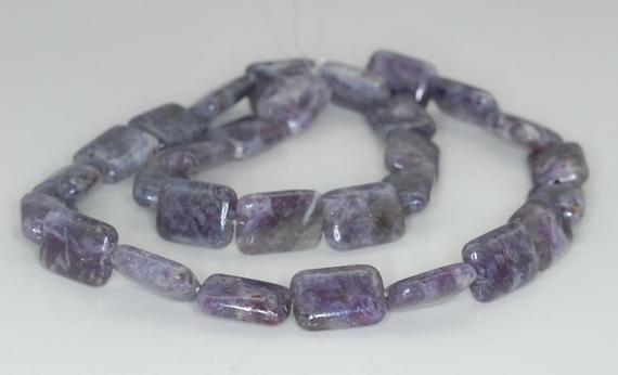 14x10mm Light Purple Lepidolite Gemstone Grade A Rectangle Beads 7.5 Inch Half Strand Bulk Lot 1,2,6,12 And 50 (90187882-664)