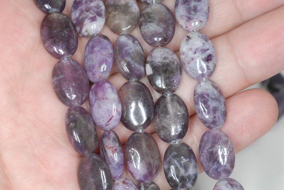 14x10mm Light Purple Lepidolite Gemstone Grade Ab Oval Beads 15.5 Inch Full Strand Bulk Lot 1,2,6,12 And 50 (90187930-659)