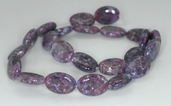 18x13mm Purple Lepidolite Gemstone Grade Aa Oval Beads 16 Inch Full Strand Bulk Lot 1,2,6,12 And 50 (90188233-661)