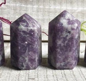 Lepidolite Tower Point for Crystal Grid | Natural genuine stones & crystals in various shapes & sizes. Buy raw cut, tumbled, or polished gemstones for making jewelry or crystal healing energy vibration raising reiki stones. #crystals #gemstones #crystalhealing #crystalsandgemstones #energyhealing #affiliate #ad