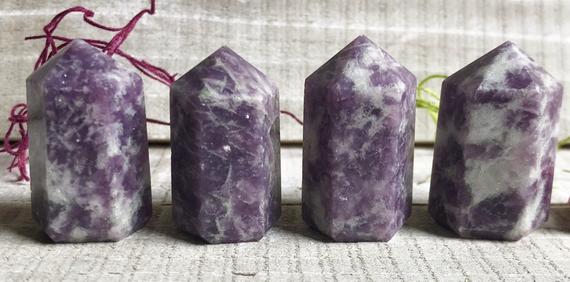 Lepidolite Tower Point For Crystal Grid