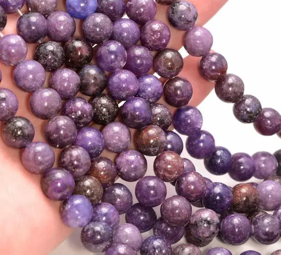10mm Mauve Lepidolite Gemstone Grade Aa Purple Round 10mm Loose Beads 16 Inch Full Strand (90146599-161)