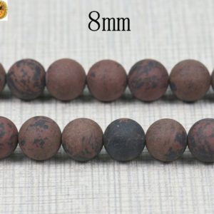 Shop Mahogany Obsidian Beads! Mahogany Obsidian matte round beads,mixedcolor,one strand,15 inch,6mm 8mm 10mm 12mm 14mm for Choice | Natural genuine round Mahogany Obsidian beads for beading and jewelry making.  #jewelry #beads #beadedjewelry #diyjewelry #jewelrymaking #beadstore #beading #affiliate #ad