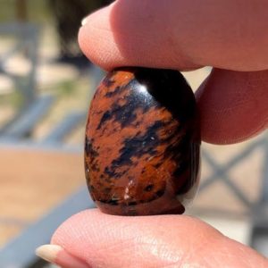 Mahogany Obsidian, Tumbled, S/M/L | Natural genuine stones & crystals in various shapes & sizes. Buy raw cut, tumbled, or polished gemstones for making jewelry or crystal healing energy vibration raising reiki stones. #crystals #gemstones #crystalhealing #crystalsandgemstones #energyhealing #affiliate #ad