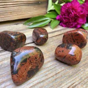 Shop Tumbled Mahogany Obsidian Crystals & Pocket Stones! Mahogany Obsidian Tumbled Stone | Natural genuine stones & crystals in various shapes & sizes. Buy raw cut, tumbled, or polished gemstones for making jewelry or crystal healing energy vibration raising reiki stones. #crystals #gemstones #crystalhealing #crystalsandgemstones #energyhealing #affiliate #ad