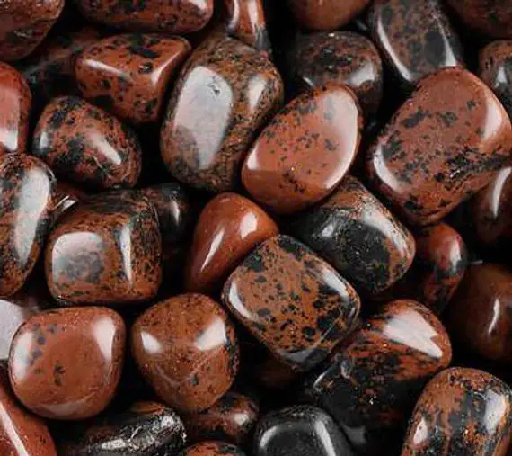 Mahogany Obsidian Tumbled Stone For Vitality, Fulfillment, Growth, Strength, Life Fulfillment, Tension Relief, Meditation, Crystal Healing