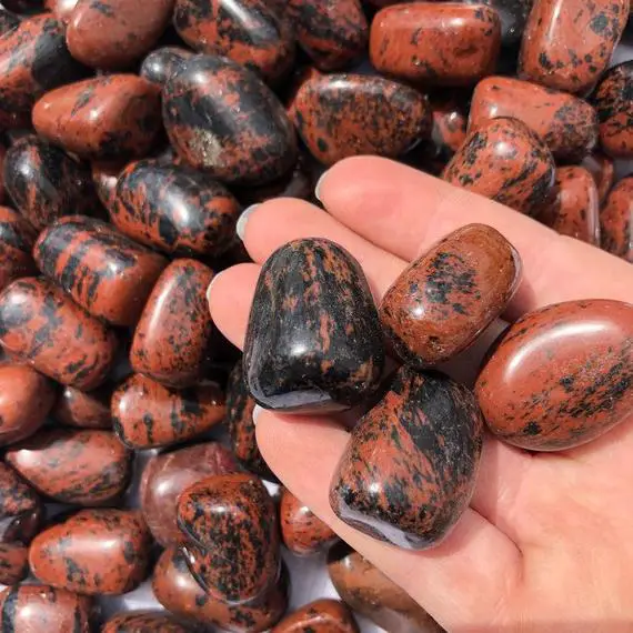Mahogany Obsidian Tumbled Stones - Listing Is For One Stone