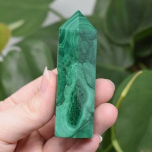 Shop Malachite Points & Wands! Malachite point natural green stone polished self standing real malachite crystal tower | Natural genuine stones & crystals in various shapes & sizes. Buy raw cut, tumbled, or polished gemstones for making jewelry or crystal healing energy vibration raising reiki stones. #crystals #gemstones #crystalhealing #crystalsandgemstones #energyhealing #affiliate #ad