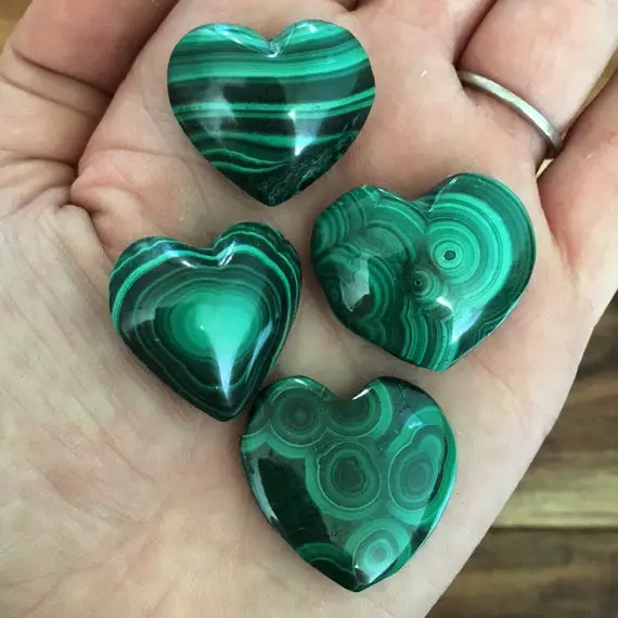 Malachite Heart - Malachite Stone - Healing Crystals And Stones - Heart Chakra Stones - Heart Chakra Crystals - Malachite - Protection Stone