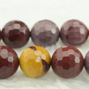 Shop Mookaite Jasper Round Beads! Mookaite,15 inch full strand natural Mookaite faceted(128 faces) round beads 6mm 8mm 10mm for Choice | Natural genuine round Mookaite Jasper beads for beading and jewelry making.  #jewelry #beads #beadedjewelry #diyjewelry #jewelrymaking #beadstore #beading #affiliate #ad