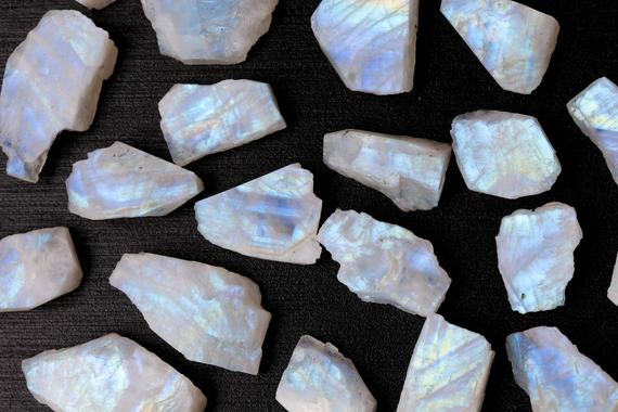 Small Raw Moonstone Pieces, Rough Moonstone Slabs, June Birthstone, Bulk Raw Gemstones, Raw Moonstone Crystal, Rmoonstone001