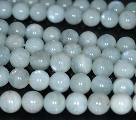 10mm Natural Siberian Green Moonstone Gemstone Grade Aa Round Loose Beads 7.5 Inch Half Strand (80003480 H-a79)